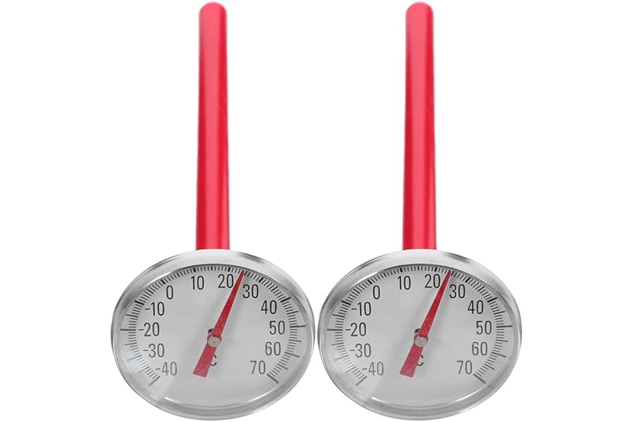 ULTECHNOVO Car Air Con Thermometer Mechanical Vehicle Air Vent Temperature Gauge No Battery Required Easy Installation 6 Inch Car Accessories