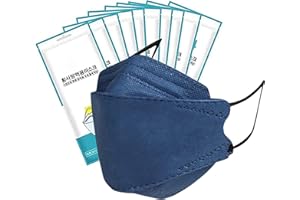 MaNMaNing Mascarillas Pez 3D Mascarilla 5 Capas 50 Unidades con Elástico para Los Oídos 202201-MANING-KF8850 (C Azul oscuro)