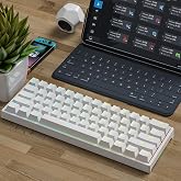 coverzone Leaven K620 Type-C Kablolu Klavye Led RGB 61 Tuşlu RGB Mekanik Oyuncu Işıklı Klavye Ergonomik Tasarım Bilgisayar PC