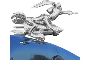 WUKESIFY Wile E On A Rocket Kühlerfigur,Kojote Auto Kühlerfigur,3D Metall Kühlerfigur,wasserdichte Konvoi Ästhetik Dekoration Metall Auto Embleme Fahrzeuge LKW Dekoration Für Auto Außenstyling Zubehör