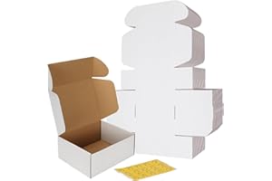 RLAVBL 20 Stück weiße Versandkartons mit den Maßen 25,4 x 20,4 x 10,2 cm für den Versand von Spielzeug und Geschenken