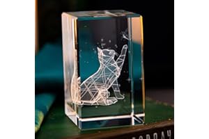 ERWEI 3D Crystal Gifts Cat Figurine Laser Engraved Cat and Butterfly Model Glass Keepsake Gifts for Cat Lovers Cat Ornaments Cat Gifts for Women