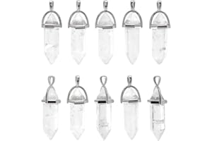 ALEXCRAFT Vera pietra di quarzo Healing Point chakra Reiki ciondolo, creazione di gioielli pietre all' ingrosso Amethyst