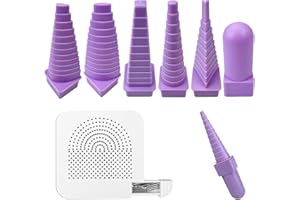 SHUIYUE Juego de 7 torres de bobinado de alambre, juego de herramientas de bucle de mandril de alambre, herramienta de dibujo de filigrana de papel, suministros de moldeo hechos a mano para el hogar y