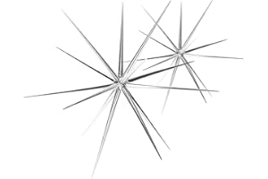 COM-FOUR® 2x Gwiazdka swiateczna do zawieszenia - mala i duza gwiazda dekoracyjna do dekoracji swiatecznych - gwiazda do dekoracji sylwestra, wesela, przyjecia