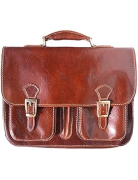 Aktentasche aus Leder 2 Fächer 7611