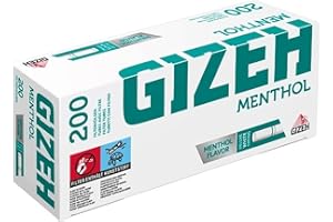 2000 (10x200) GIZEH Menthol (Hülsen, Filterhülsen, Zigarettenhülsen)