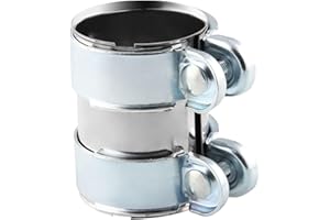 ALI2 65 mm x 95 mm, morsetti di serraggio per tubi di scarico, morsetti di bloccaggio silenziatori di scarico per auto in acciaio inossidabile, raccordo per tubo di scarico (65 mm x 95 mm)