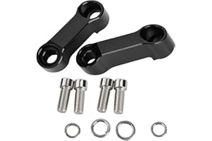 TBEST Przedłużacz lusterka wstecznego, 10mm 8mm Zestaw adaptera lusterka wstecznego motocykla ze stopu aluminium Przedłużacz do montażu pionowego z otworami montażowymi M10 lub M8. Zamiennik dla motocykli Pojazdy elektryczne