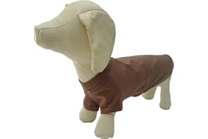 Lovelonglong Hund T-Shirt, 100% Baumwolle, Haustier T-Shirt, Hund-Unterhemd T-Shirts Für Dackel, Corgi Coffee D-M