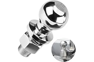 Sudnsadaks Gancio Traino Auto, 50 mm Sfera Trattore Sicura Gancio Traino, 3.5T Testa Sferica Gancio Traino Ruggine, Rimorchio Sfera di Attacco, Bullone da Ø22 mm Palla per Trattore, Camper, Roulotte