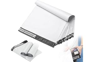 FUNGLAM 100 Pcs Mailing Bags - 14.5''x19''(381×483mm) - postage bags for clothes - parcel bags, shipping bag, packaging bag, Sealable Grey Mailing Bag Large