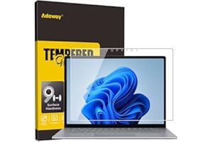 Adeway Microsoft Surface Laptop 6/5/4/3/2/1- (13.5 pulgadas) protector de pantalla, protector de pantalla antihuellas/alta sensibilidad/vidrio templado
