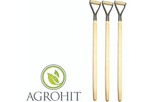 laguz 3X Spatenstiel Grabegabel Spatengabel Stiel Holzstiel D Griff Ø 38 mm 100cm