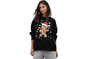 NetSetUK Womens Christmas Long Sleeve Fleece Knitted Jumper Pullover Xmas Sweatshirt Mery Xmas Reindeer Printed Sizes 8-30