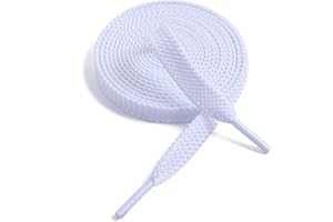 VSUDO Lacci per Scarpe Piatti, Larghezza 9 mm, Tessuti a Doppio Spessore Stringhe per Scarpe da Ginnastica o Sneaker