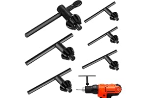 Tenbrachian 6 Stück Bohrfutterschlüssel Set, Bohrfutter-Schlüssel-Set, Universal Zahnkranzbohrfutter Schlüssel, Spannfutterschlüssel, Bohrmaschine Drill Chuck Keys für Zahnkranz-Bohrfutter