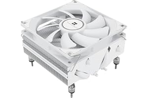 Thermalright AXP90-X53 Blanco Low Profile CPU - Ventilador PWM delgado TL-9015w, tecnología AGHP, para AMD AM4/Intel 1700/1150/1151/1151/1155/1155/1156/1200 (blanco)