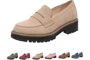 YUCHIFA Orthoture Mocasines ortopédicos con Plataforma, Mocasines cómodos para Mujer, Zapatos para Caminar con Punta Redonda para Mujer, Mocasines con Suela de Gamuza para Mujer