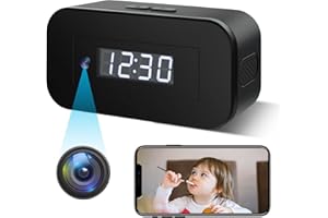 OTADUG Cámara Espía 1080P WiFi Mini Cámara Espía Oculta con Visión Nocturna/Detección De Movimiento/Compartir Función Ver El Vídeo Y El Audio En Tiempo Real En Su Teléfono