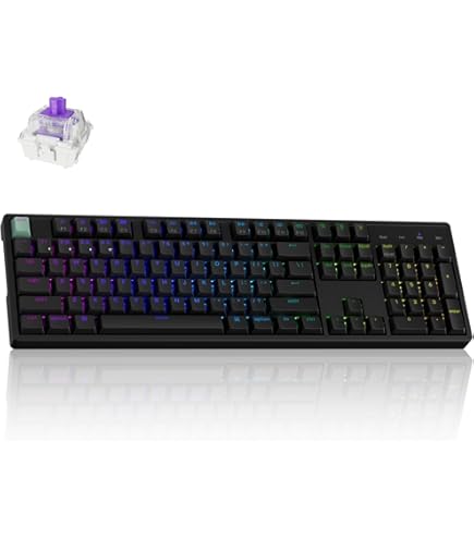 ZENAIM Keyboard TKL, Wired US Layout, Low Profile, Rapid Trigger