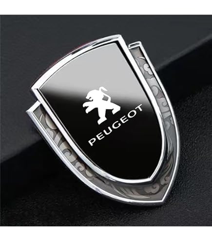 Autocollants de voiture emblème Lion ABS 3D, 7.7x8.1cm, pour Peugeot 308 206 406 507 508 307 107 207 407 408 1008 5008 3008, Badges de cofe latéral  34