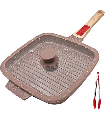 GSW 809252 Poêle Carrée En Acier Inoxydable Avec Insert 40 Cm