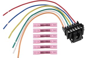 ‎THE LORD OF THE TOOLS The Lord of the Tools 1 Set 6-polige Rücklicht Steckverbinder Steckersatz 6-poliger Kabelbaum Anschlussstecker VWA4341969 11-A831S 110231WP2 Kompatibel mit Renault