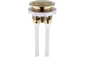 Housler® Brushed Brass Universal Toilet Dual Flush Button Fit 38-42mm Cistern Hole