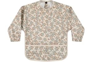 norinori Baby Weaning Bib With Sleeves Feeding Bibs - Waterproof Bibs Coverall bibs for baby toddler from 6-36 Months soft With Large Pocket Easy to Clean