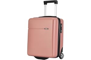 BONTOUR CabinOne EasyJet Valise Bagage à Main 45 x 36 x 20 cm 2 roulettes Trolley sous siège Bagages à Bord, Or Rose