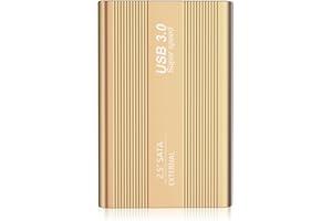 SINCELO Disque Dur Externe Ultra-Mince 2.5" SATA, Stockage HDD pour PC, Mac, Ordinateur de Bureaup, Ordinateur Portable, Wii U, Xbox