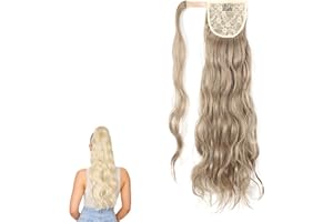 prinfantasy Ponytail Hair Extension Long Wavy Wrap Around Ponytails Extensions Synthetic Hairpieces for Women, MW136