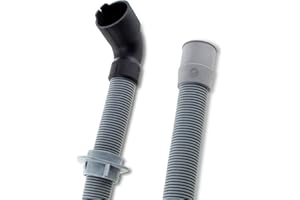 DL-pro Tubo di scarico 2,25 m 30/22 mmØ per AEG Electrolux Juno per lavastoviglie lavapiatti Tubo di scarico dell'acqua angolare/diritto per 14000357101/9 140003571019 14000357101