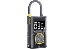 ‎FANTTIK Fanttik X9 Pro Tragbare Elektronische Luftpumpe, 1 Min Schnelles aufblasen Elektrische Kompressor, 10,3 BAR/150 PSI Luftkompressor mit LED-Licht für Fahrrad, Auto, Motorrad und Ball- Mechanisches Grau