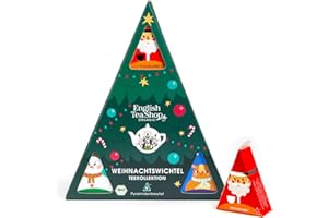 ‎ENGLISH TEA SHOP ETS - Tee Geschenk Weihnachtswichtel | Bio Tee Geschenkset zu Weihnachten, Wichtelgeschenk Ideen Advent | 9 Pyramidenbeutel