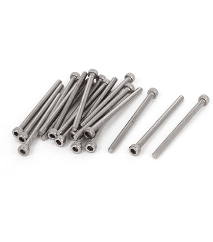 Lot De 50 Vis à Tête Hexagonale M3 X 45mm Avec écrous - Acier Inoxydable - Marque Uxcell