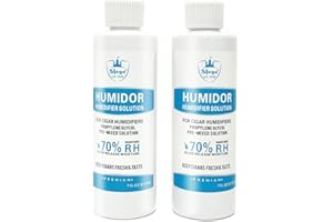 ‎SLEGE Befeuchter Lösung, Humidor Humidifier Solution,Humidore Zigarren Propylenglykol Vorgemischt Flüssigkeit 7 Fl oz(2 Flasc), Humidore Solution fur Zigarren,Luftbefeuchter Lösung,Tragbares Reise
