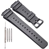 Resin Bracelet Compatible with Casio DW-5900 DW-9052 DW-5600 GW-6900 DW-6900 G-6900 Men's Replacement Watch Strap Sport Waterproof Bracelet