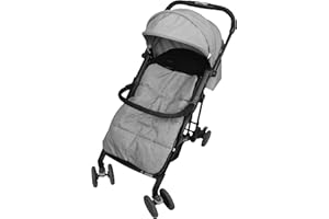 Bebe Style Pushchair & Pram Footmuffs, 2 in 1 Universal Stroller Sleeping Bag & Baby Cushion, Cosy Toes for Push Chair, Thick, Velvet Lined Footmuff for Newborn to Toddler Age, Black