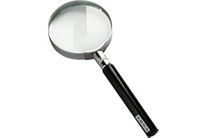 Arda Lente Di Ingrandimento - Lente D'ingrandimento Classica Con Vetro Ottico. Lenti Ingrandimento Con Zoom 6x. Diametro Lente Di 50mm