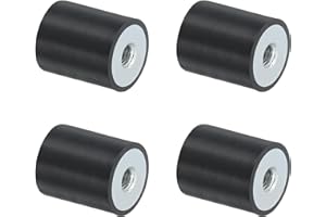 QUARKZMAN 4 Stück 20 x 25mm M6 Gummidämpfer, Multi-Typ-Gummipuffer,Schwingungsdämpfer für Motorraum und Luftkompressoren