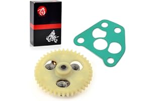 MOTO1988 Oil Pump & Oil Pump Drive Gear Compatible with YAMAHA Raptor 350 Warrior 350 Big Bear 350 Wolverine 350 Moto 4 350 Big Bear 400 1UY-13300-00-00 3GD-13329-00-00