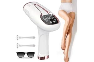 WITFAMILY IPL Hair Removal Device, Touch Screen Portable Pulse Laser Hair Removal Instrument 999,999 Flashes, 5 Energy Level Epilator for Women, Men, Body, Face, Bikini, Legs