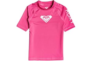 Roxy Whole Hearted - Lycra Manches Courtes UPF 50 pour Fille 2-7 Ans Lycra Manches Courtes UPF 50 Fille