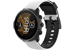 BoLuo Bracelet pour Suunto 9/Suunto 7,Bracelets Montre,Silicone Bande de Remplacement avec fermoir Réglable pour Suunto7/Spartan Sport /Spartan Sport Wrist hr/Suunto9 baro/Suunto D5