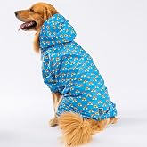 Pawstar İrides Fileli Su Ge&ccedil;irmez Orta-B&uuml;y&uuml;k Irk K&ouml;pek Yağmurluk Tulum (5XL)