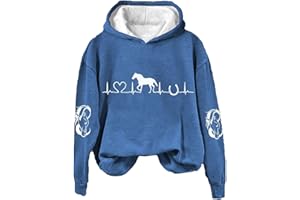 EMUKFD Oversized Hoodies for Women, Uk Casual Drawstring Long Sleeve, Cute Print Drawstring Hood Long Sleeves Plus Size Sweatshirt Hearts Print Jumpers Fall Classic Tops