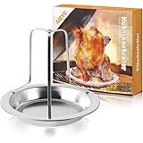 Steven Raichlen Bierdosen Hahnchenhalter Mit Abtropfschale Aus Edelstahl Silber 7 8 X 24 99 X 19 Cm Sr8016 Amazon De Garten