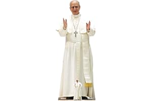 Star Cutouts SC4620 Papst Leo XIV - Pappaufsteller Höhe 176cm - Ideal für Taufe, Kommunion & Konfirmation Geschenk